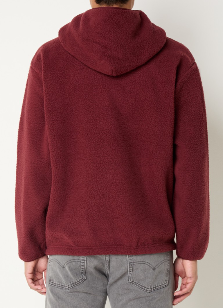 Felpa con cappuccio e mezza zip Levi's in pile