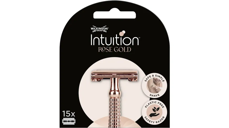 WILKINSON SWORD Intuition Rose Gold Rasierklingen 15er Packung