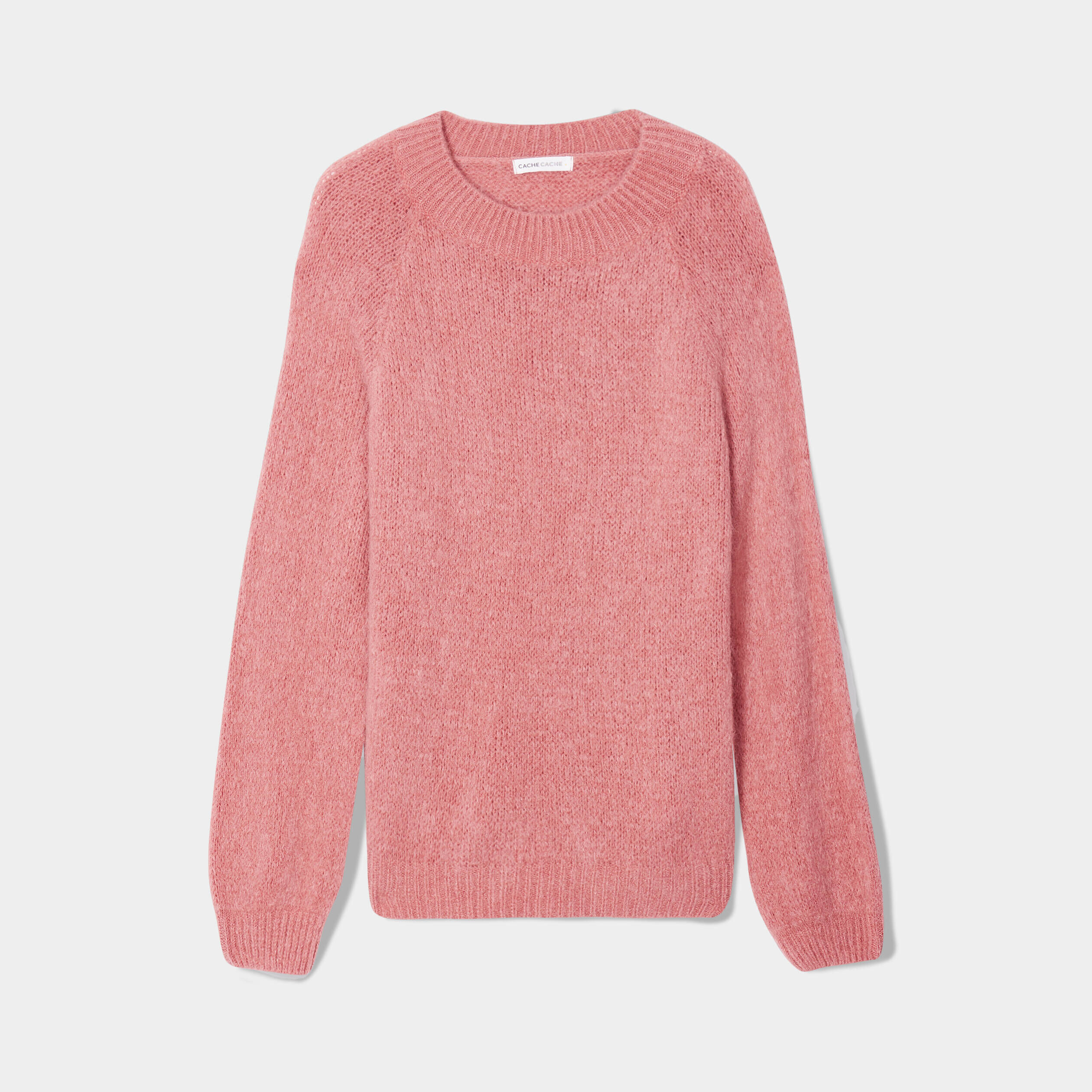 Pull manchse longues rose femme | Cache Cache