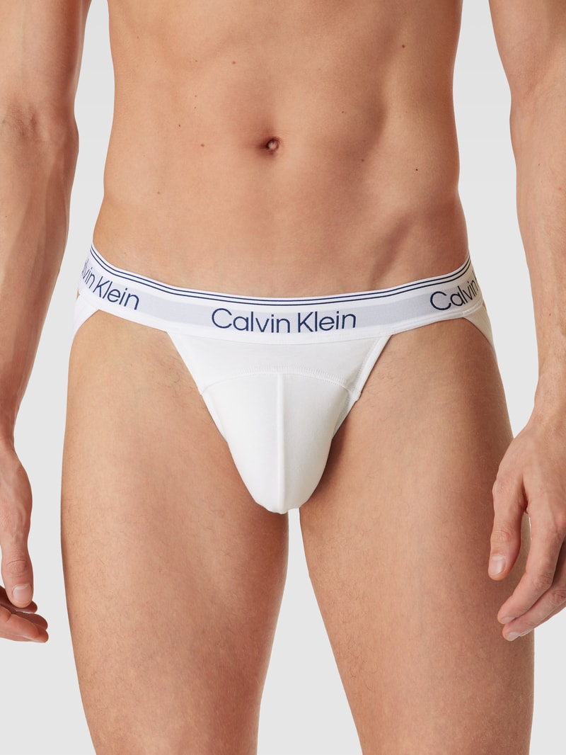 Jockstrap mit elastischem Logo-Bund in weiß