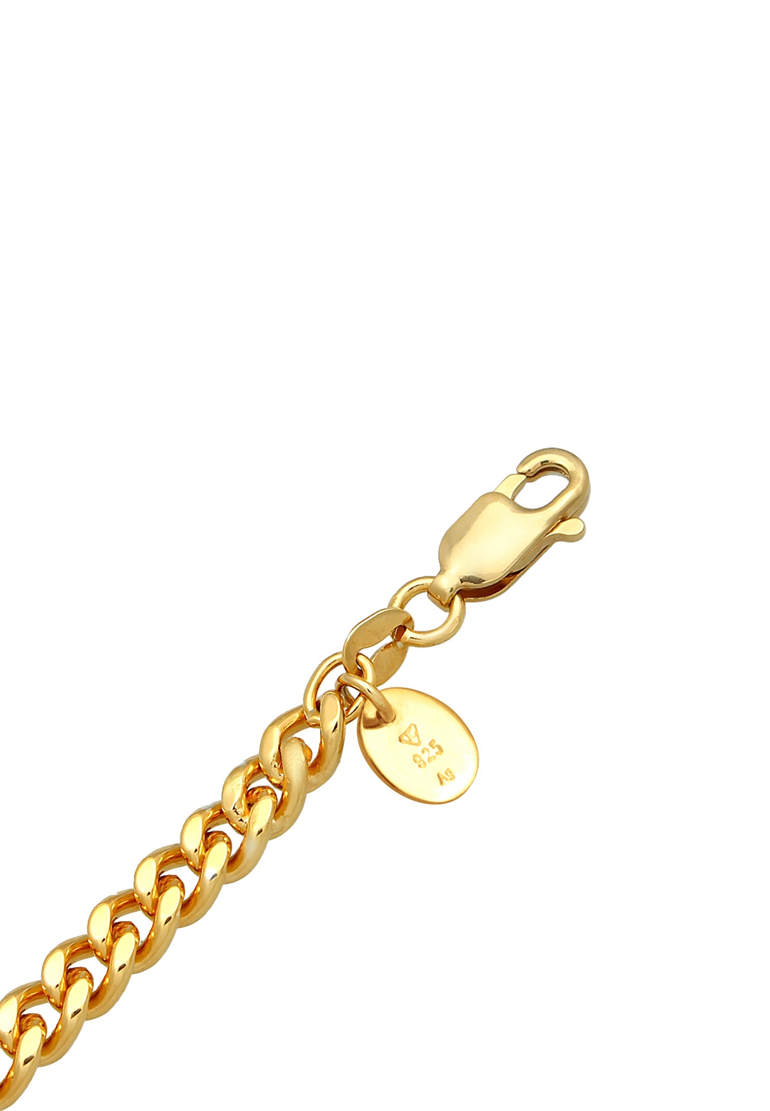Collana girocollo classica ed elegante da donna Elli PREMIUM con gemme di granato in argento sterling 925 placcato oro