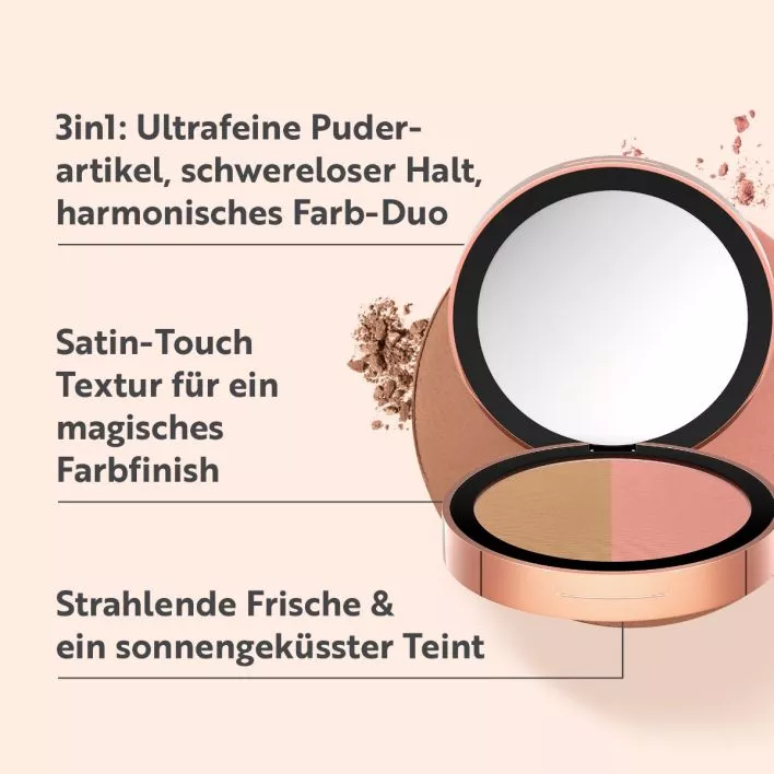 MAGIC FINISH Satin Blush Palette Dark Honey & Nude Flush