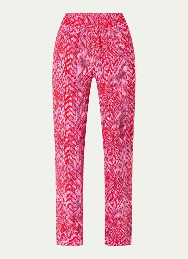 Pantaloni a vita alta e gamba dritta con stampa pitonata Refined Department Nova
