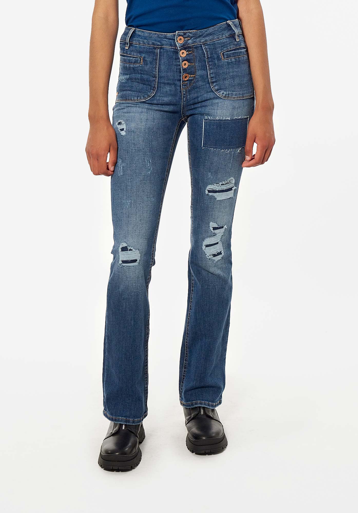 LUCKY  Jean bootcut Femme