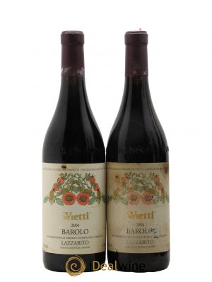 Barolo DOCG Lazzarito Vietti  2004 - Lot de 2 Bouteilles