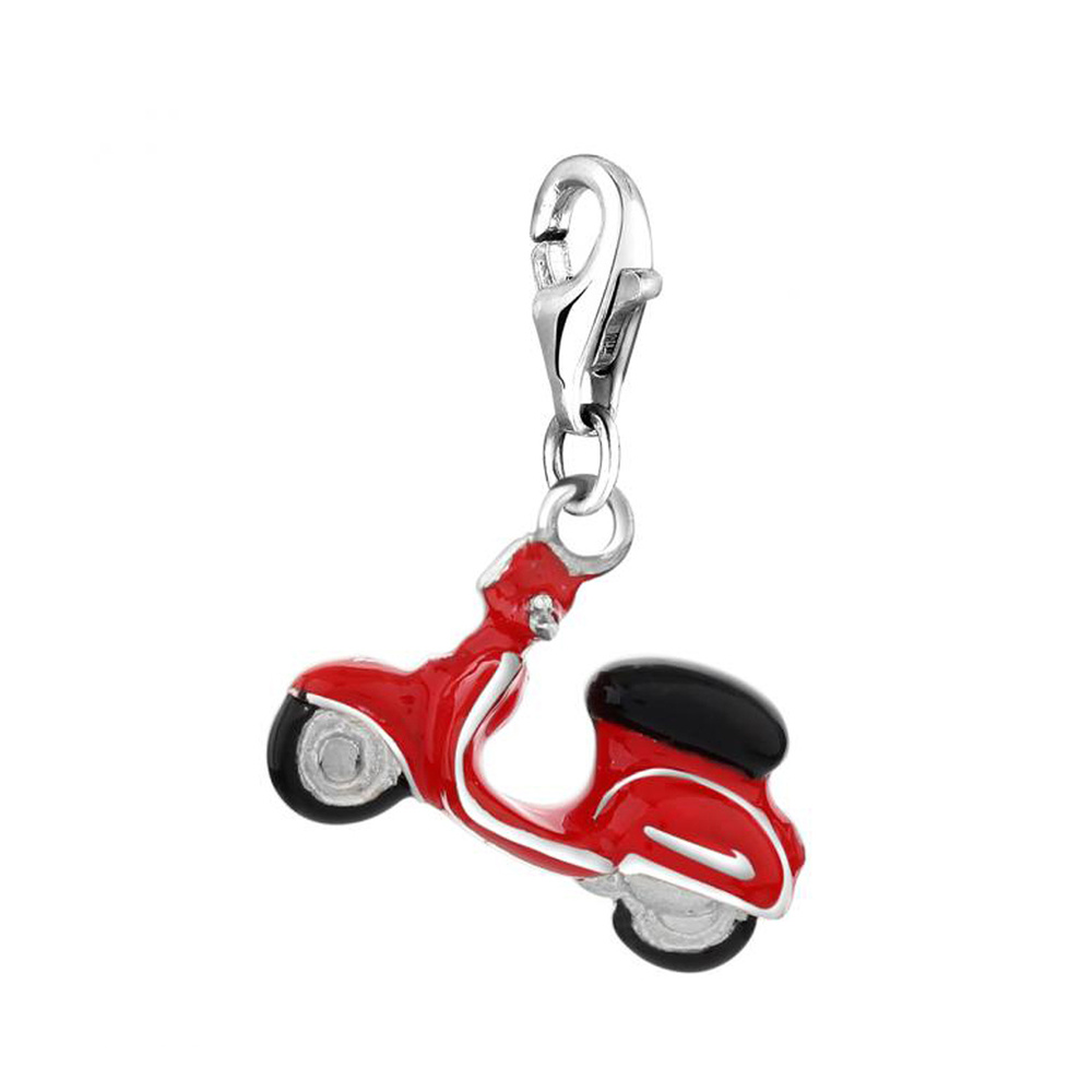 Nenalina Nenalina Amulette Anhänger Roller Scooter Emaille 925er Silber Pendentif