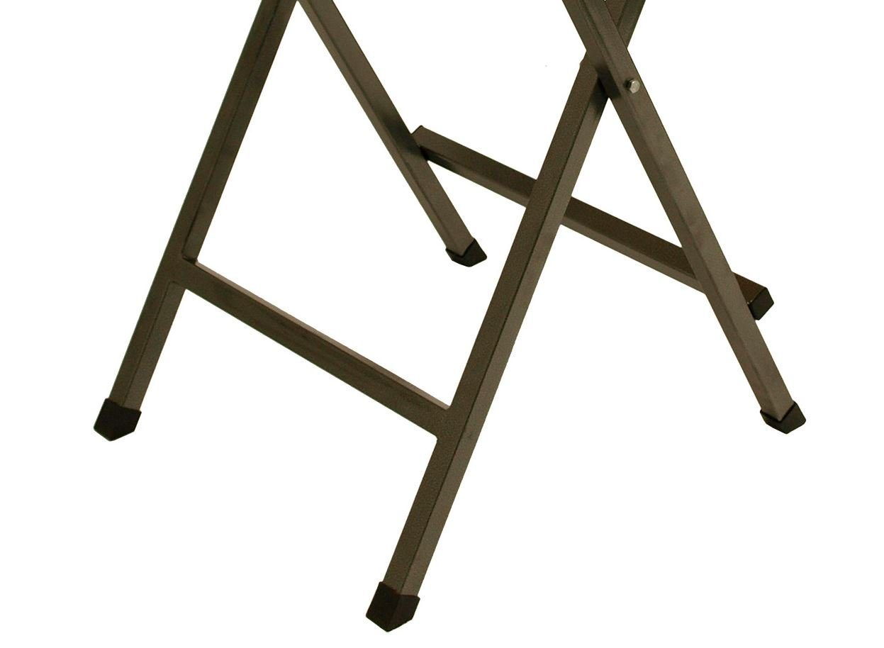 DEGAMO Stehtisch ZÜRICH (1-St), Tischplatte Kiefer 78x78cm quadratisch, klappbar, Gestell Stahl