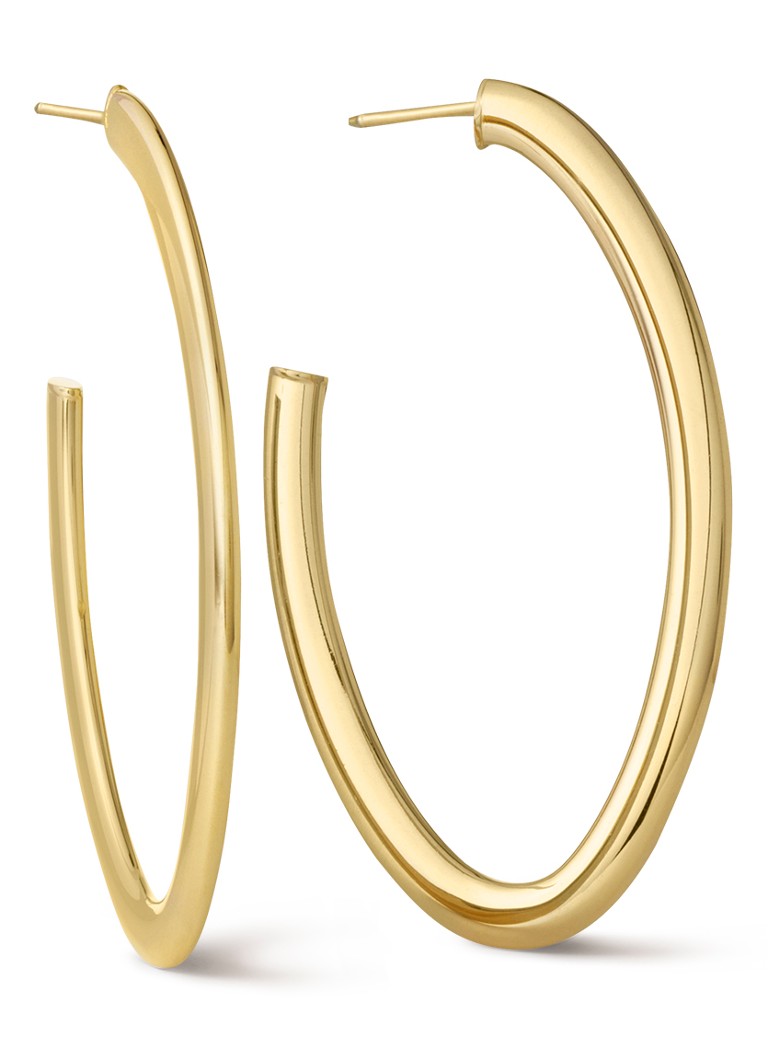 Casa Jewelry Ellipse hoop earrings gold plated
