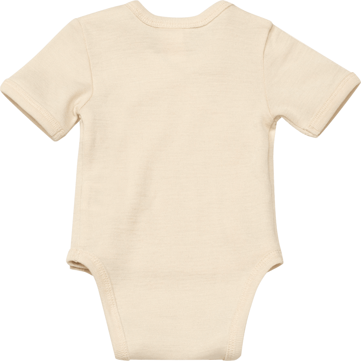 Wickelbody aus Bio-Wolle und Seide, weiß, Gr. 50/56, 1 St