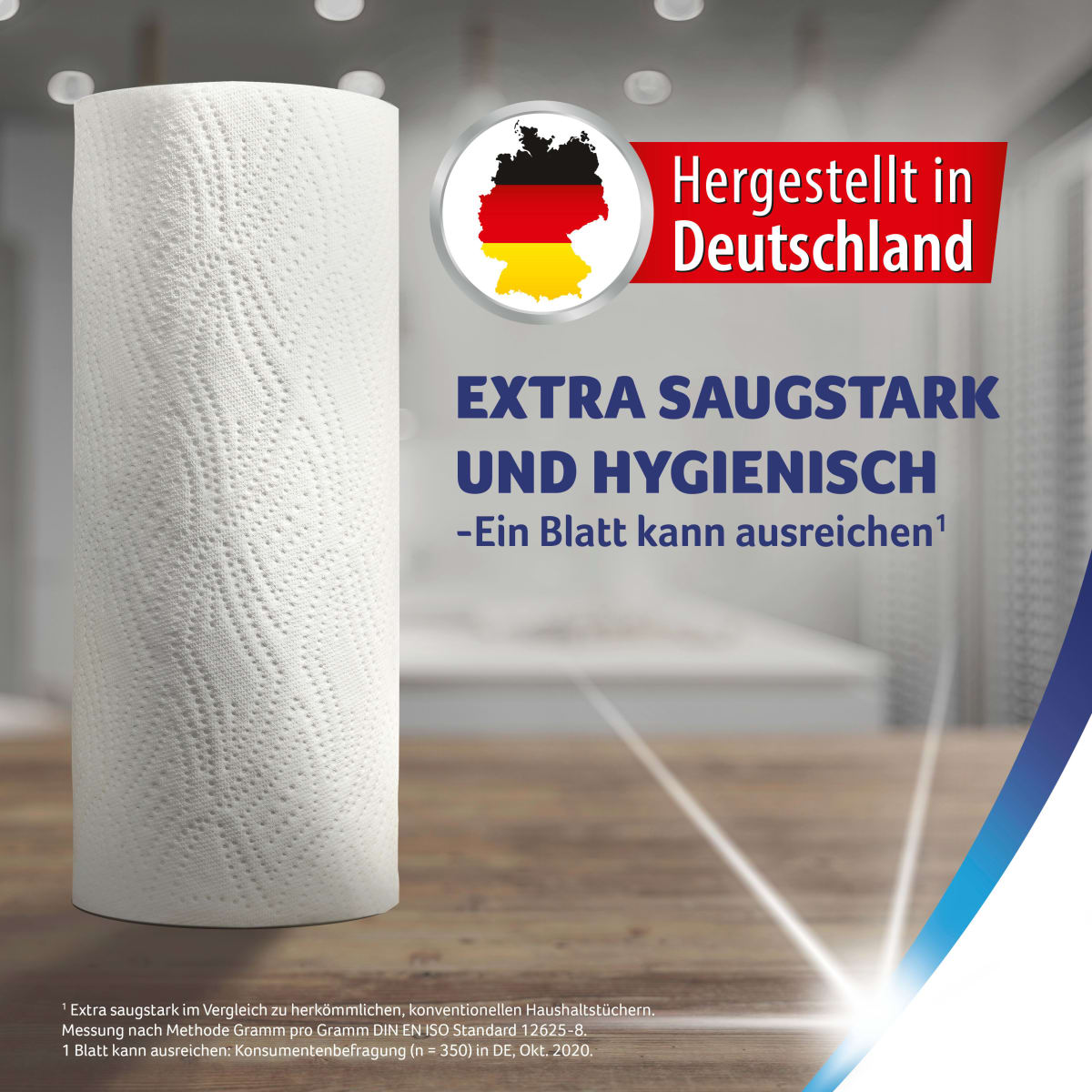 Küchenrolle  Wisch&Weg Reinweiss (8x45 Blatt), 8 St