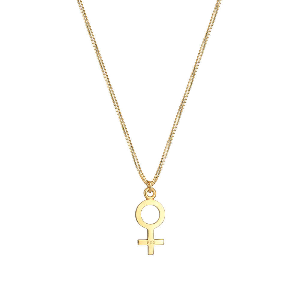 Elli Elli Collier Venus Pendentif Feminin Symbole Basic Minimal Collier Femme - (925/1 Bijoux