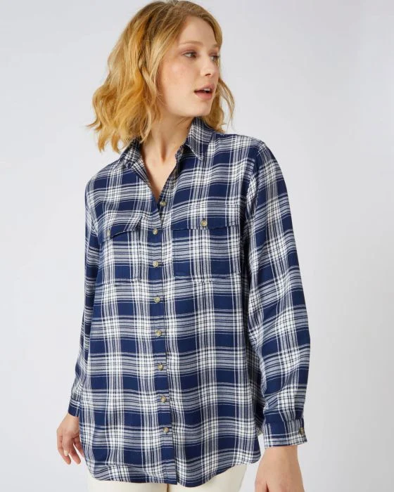 Chemise tunique à carreaux