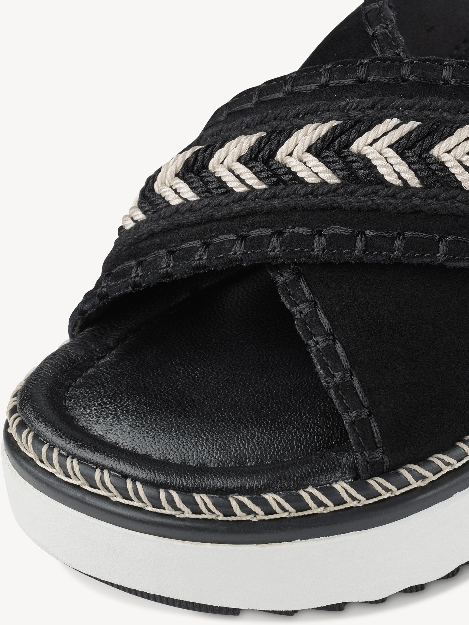 Mule en cuir - noir
