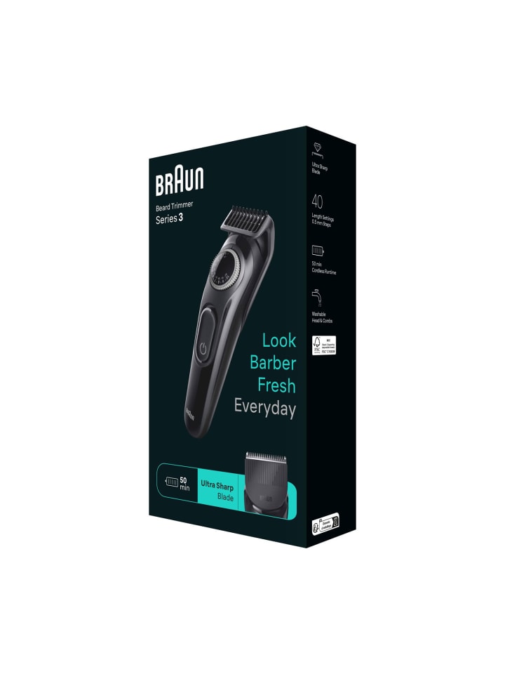 Braun Bartschneider Series 3 BT3410 in Schwarz günstig kaufen onesize