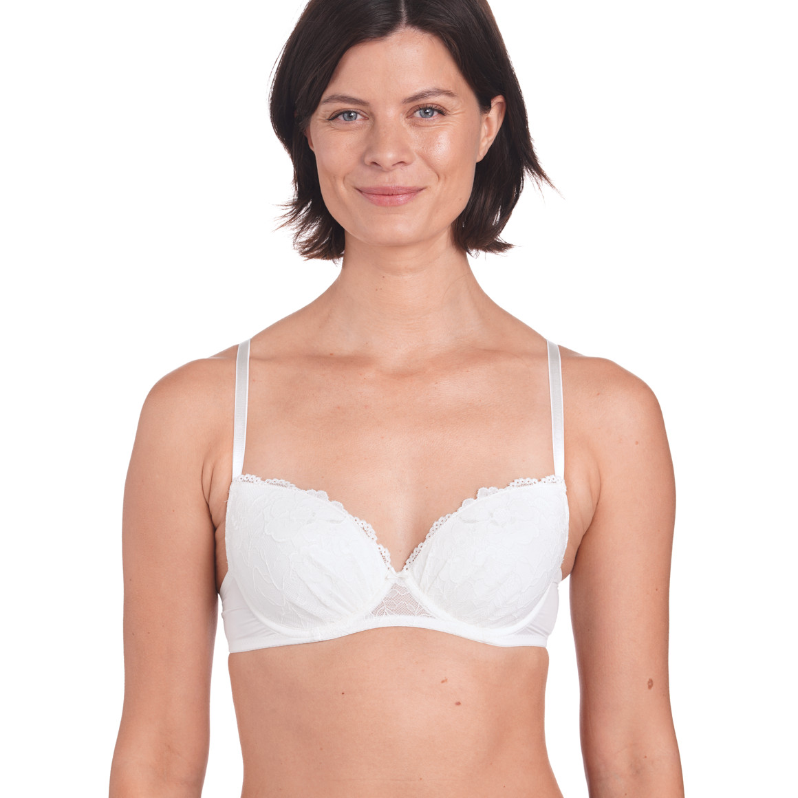2 Damen Bügel-BHs mit floraler Spitze
