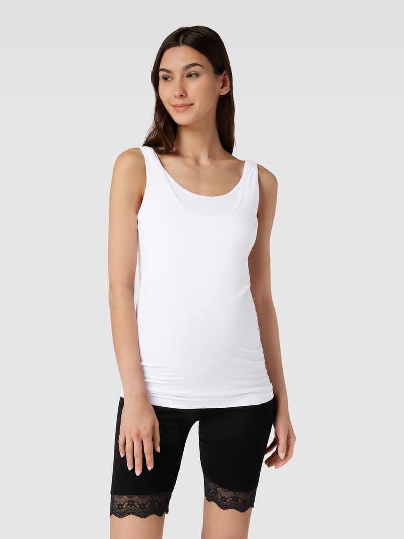 Umstands-Tanktop mit U-Ausschnitt Modell 'KERRIE' in schwarz