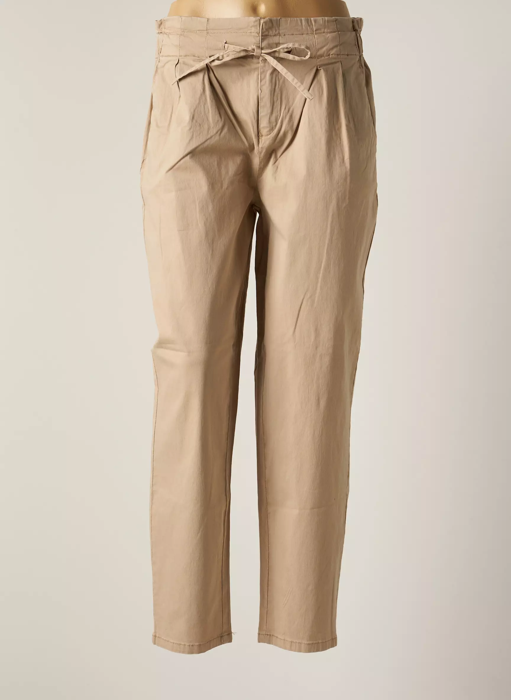 Vero Moda Pantalons Chino Femme couleur beige