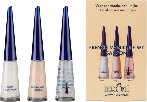 Herôme French Manicure Set Salmon Maniküre-Set