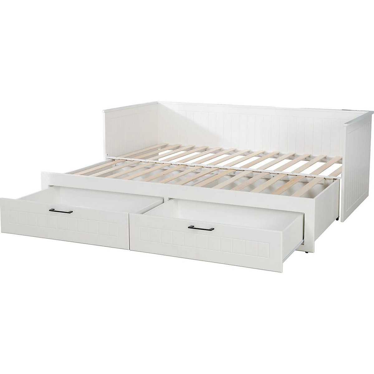 Tagesbett, 90x200 cm, umbaubar bis 180x200 cm Sylt mit 2 Schubladen