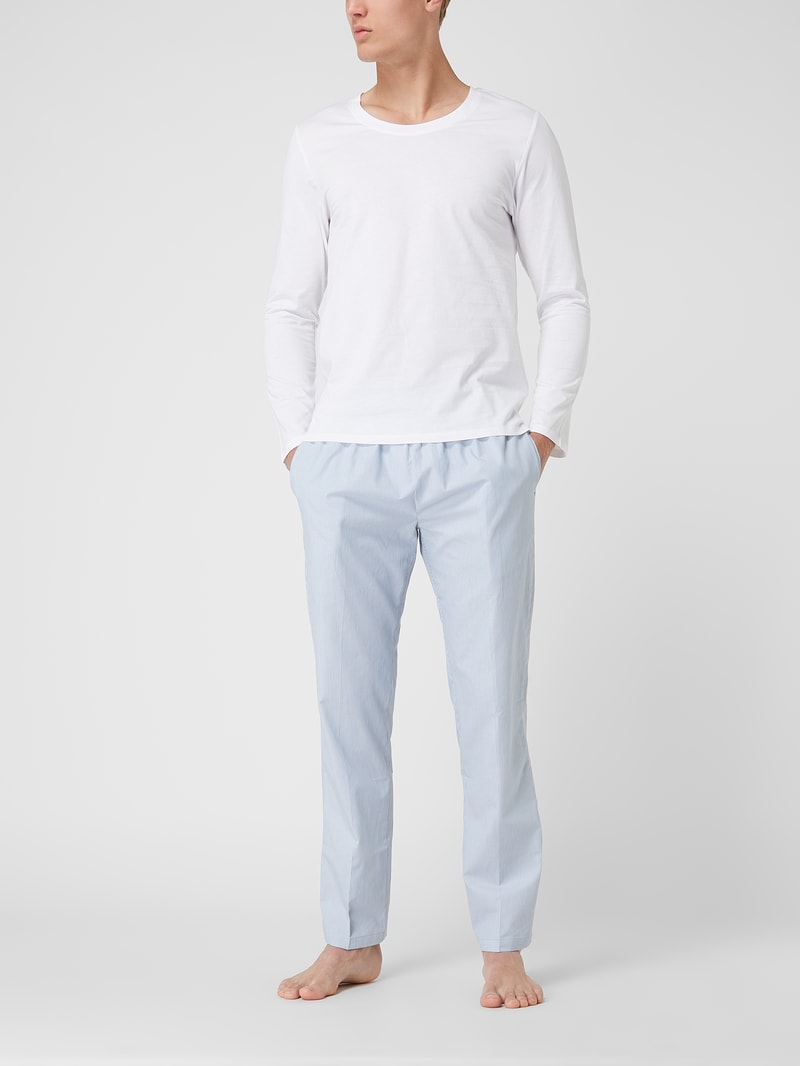 Pyjama aus Baumwolle in hellblau