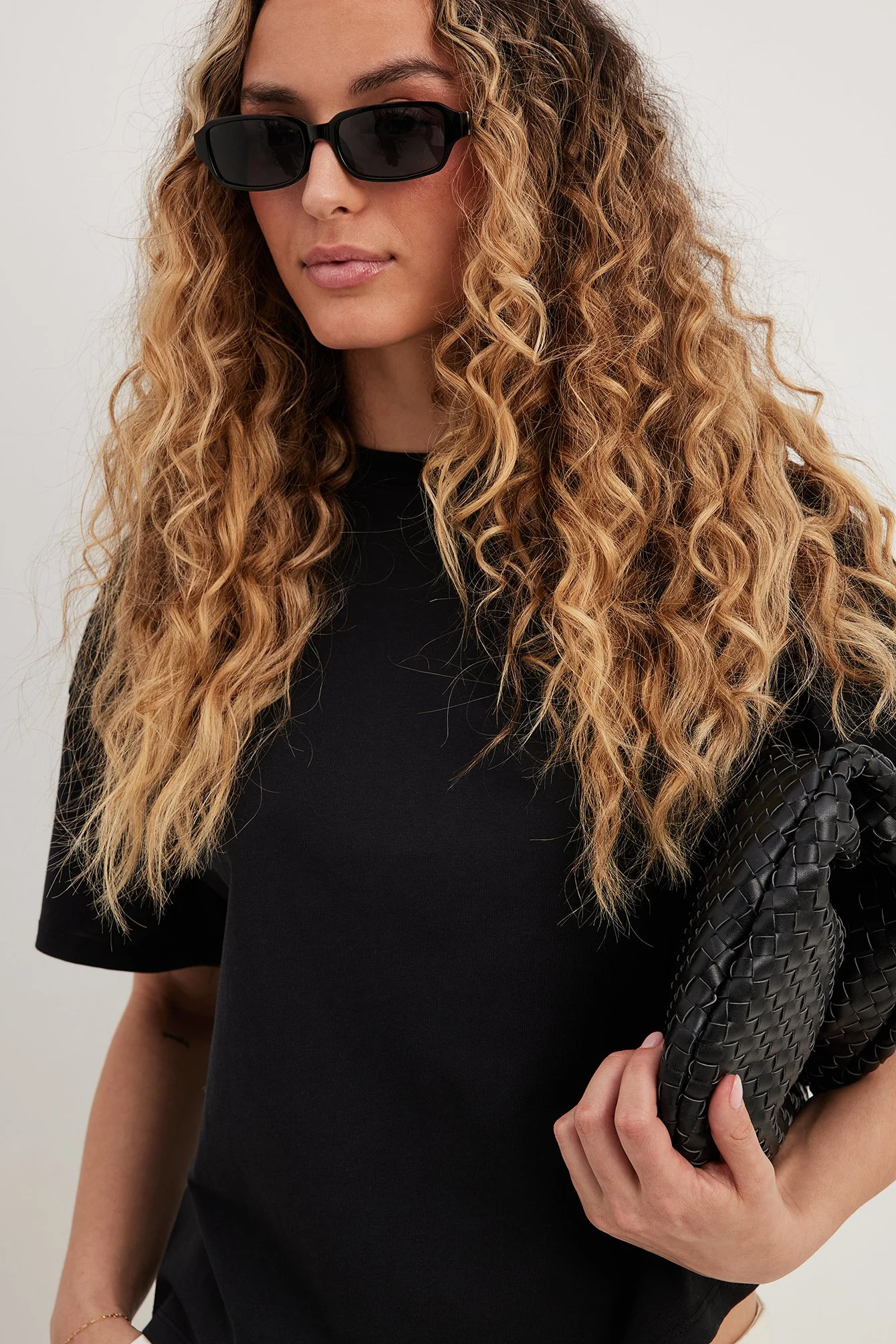 Oversize-T-Shirt mit 3/4-Ärmeln