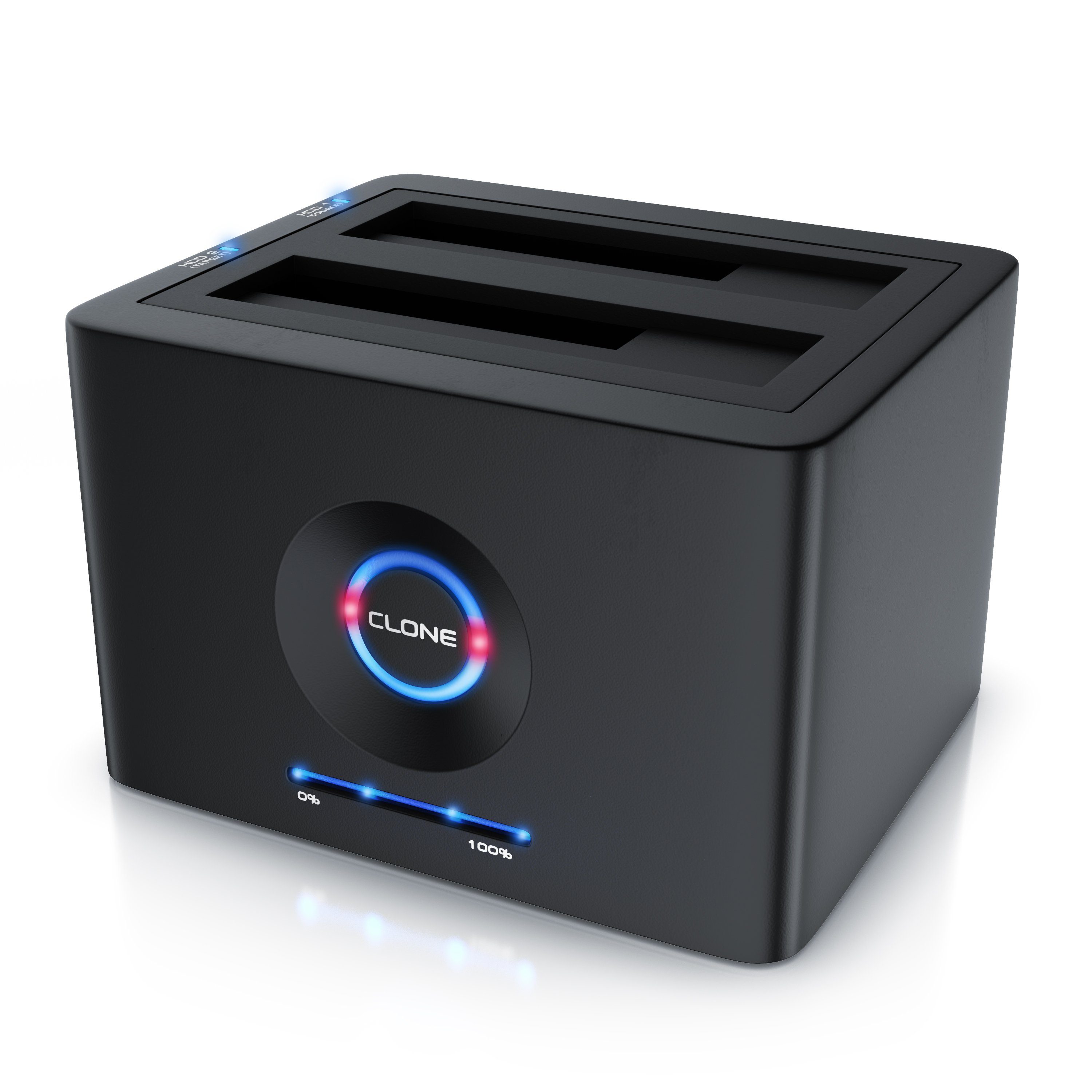 CSL Festplatten-Dockingstation, USB 3.2 Gen 1 Festplattendockingstation, Klonfunktion für 2,5