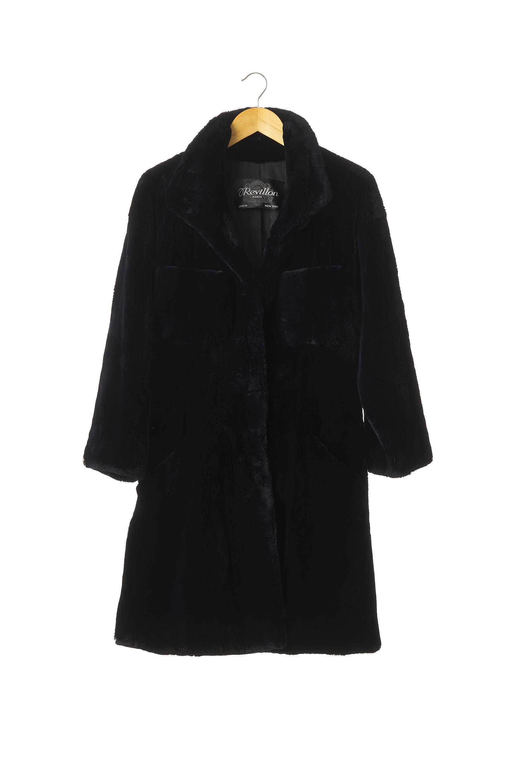 Revillon Manteaux Longs Femme couleur bleu