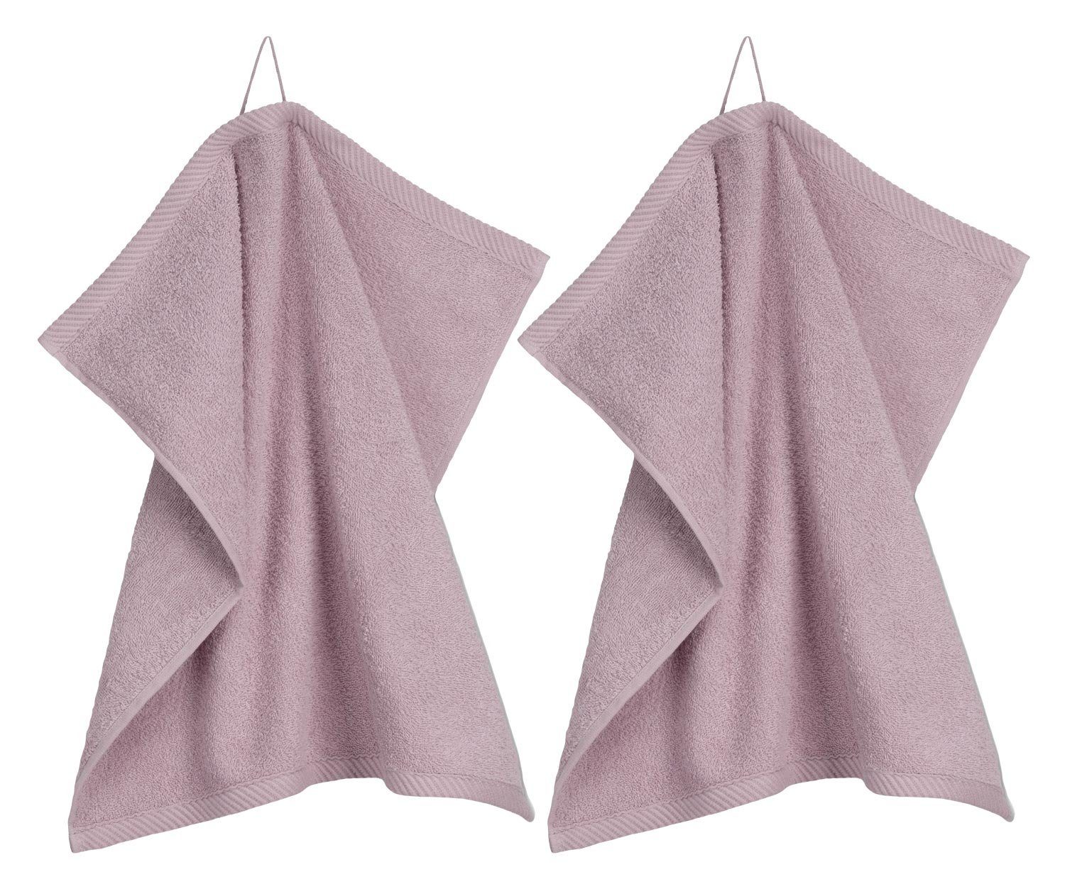 kela Auflaufform Küchenhandtuch 2 tlg. TIA, Rosa, B 50 cm, L 50 cm, Baumwolle