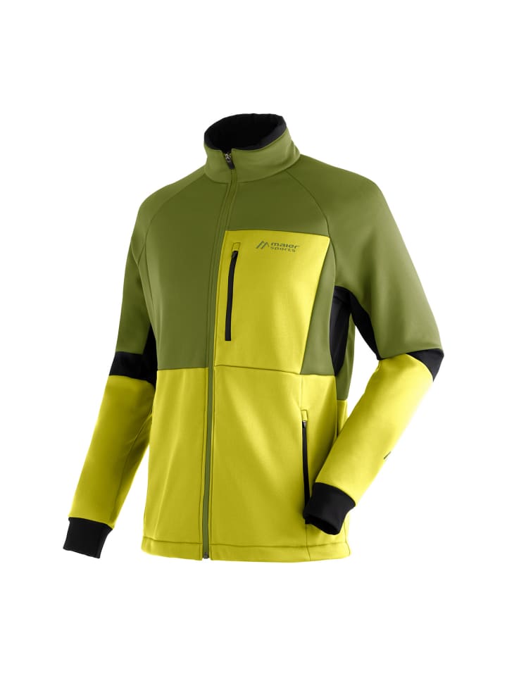Maier Sports Cross-Country-Softshelljacke Venabu M in khaki/gelb günstig kaufen