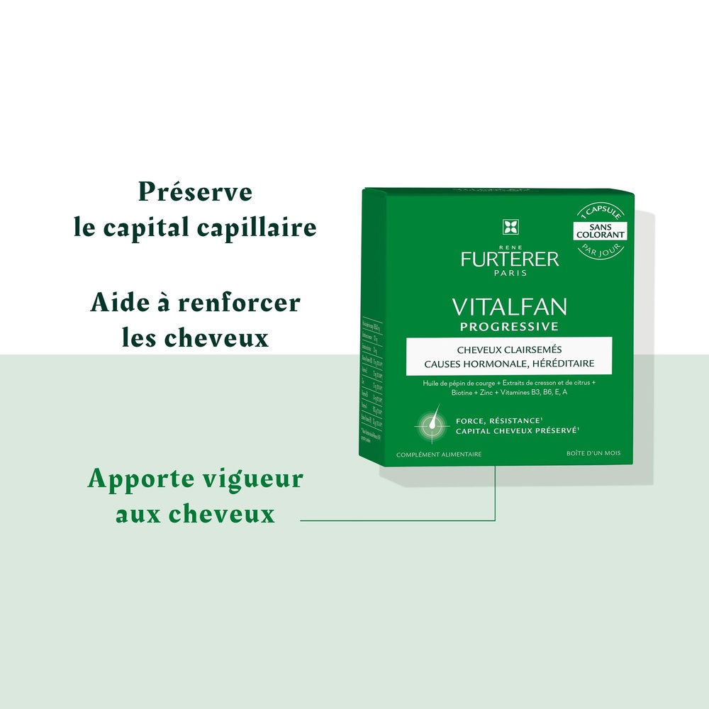 Furterer René Furterer Vitalfan Antichute progres sive - Sans colorant - 30 caps Complément