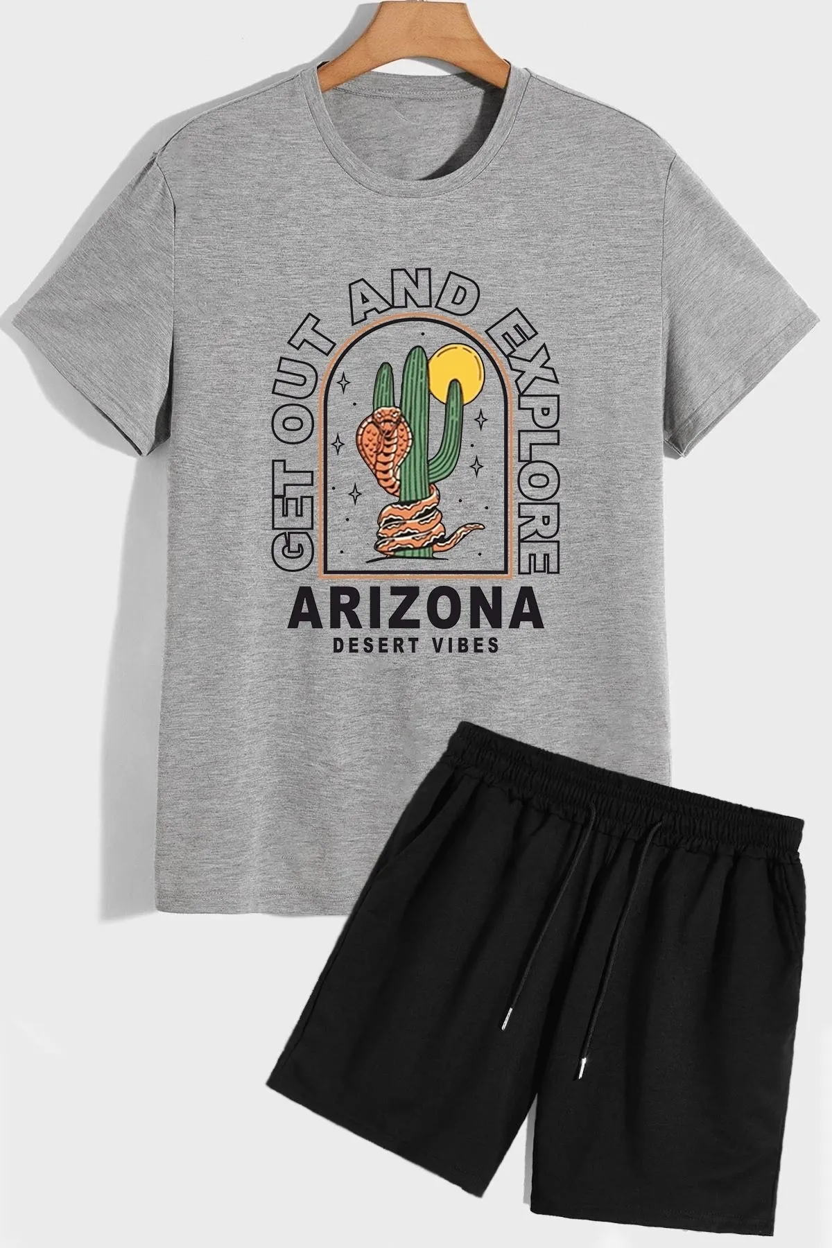 trendypassion  Arizona Shorts T-Shirt-Trainingsanzug-Set
