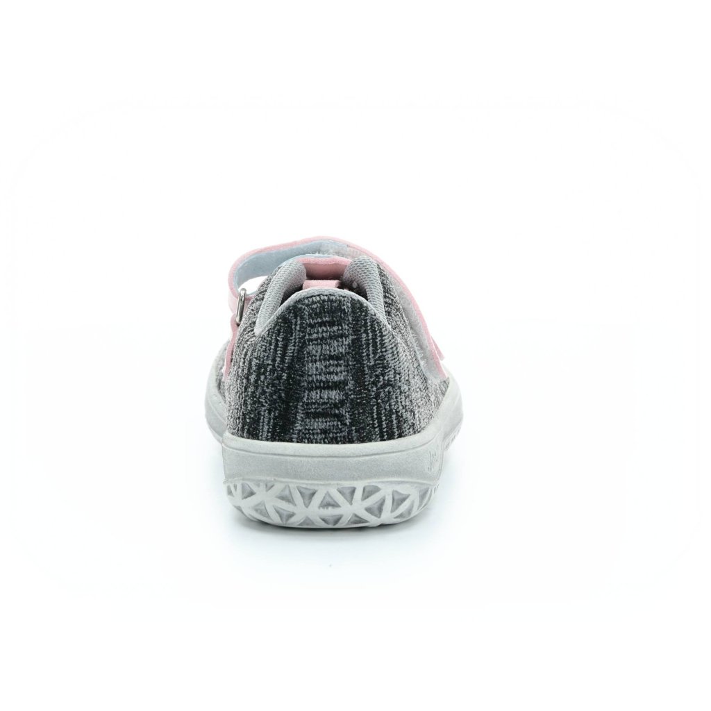 Jonap Knitt 3D grau-pink Barfuß-Sneakers