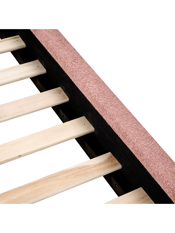 Beliani Doppelbett VAUCLUSE in Rosa - (W) 154 x (H) 112 x (L) 214 cm günstig kaufen onesize