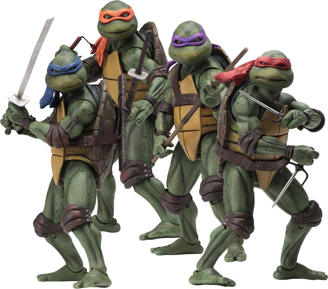 NECA Actionfigur Teenage Mutant Ninja Turtles 7 Scale 4-er Set