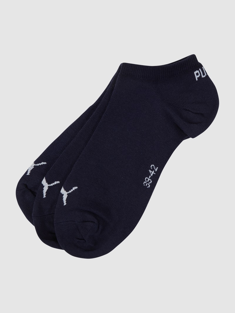 Sneakersocken mit Label-Details im 3er-Pack in blau