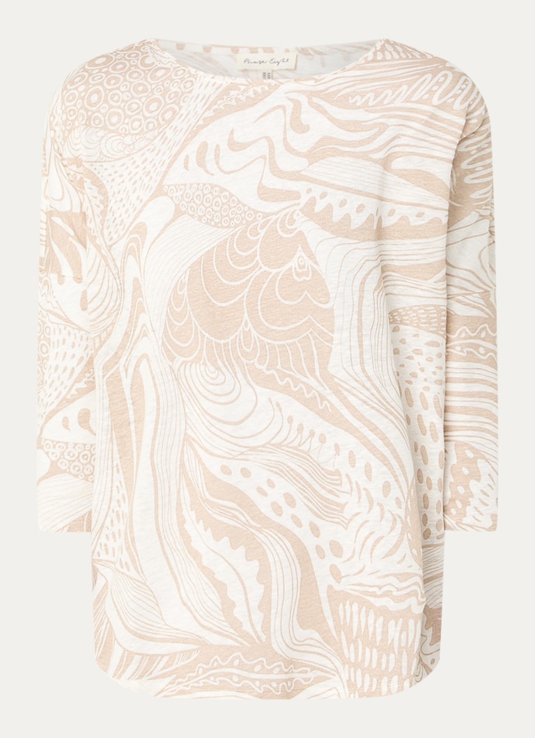 Top in lino stampato Nori Phase Eight
