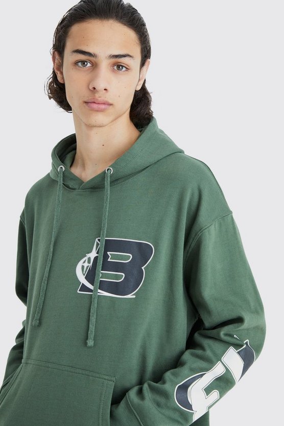 Oversize Hoodie mit Print