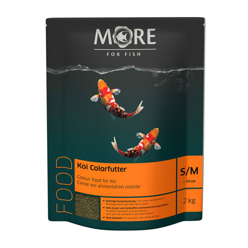 MORE Hauptfutter MORE FOR FISH Koi Farbfutter 2mm 2 kg