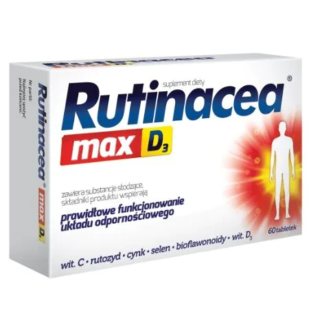 Rutinacea Max D3, Συμπλήρωμα Διατροφής για την Ενίσχυση του Ανοσοποιητικού Συστήματος, Δισκία