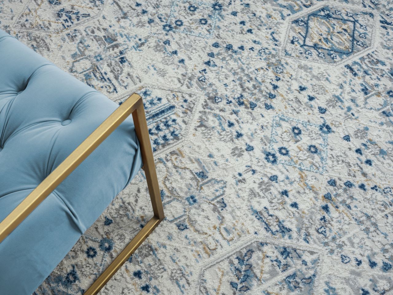 MyFlair Teppich Eloise, 160cm x 230cm, Farbe Beige, rechteckig, Florhöhe 8mm