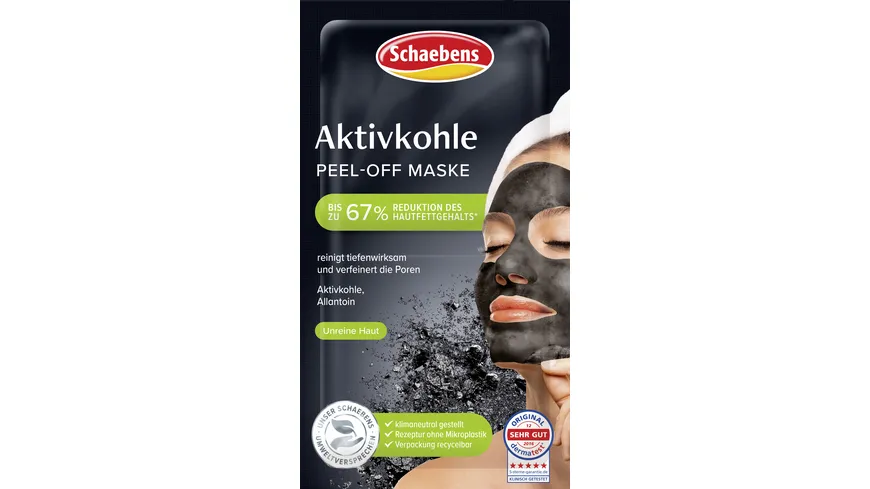 Schaebens Aktivkohle Peel-off Maske 16 ml