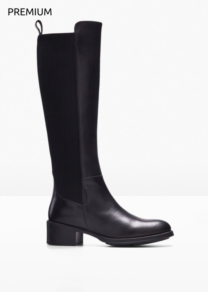 Weitschaftstiefel aus Leder
