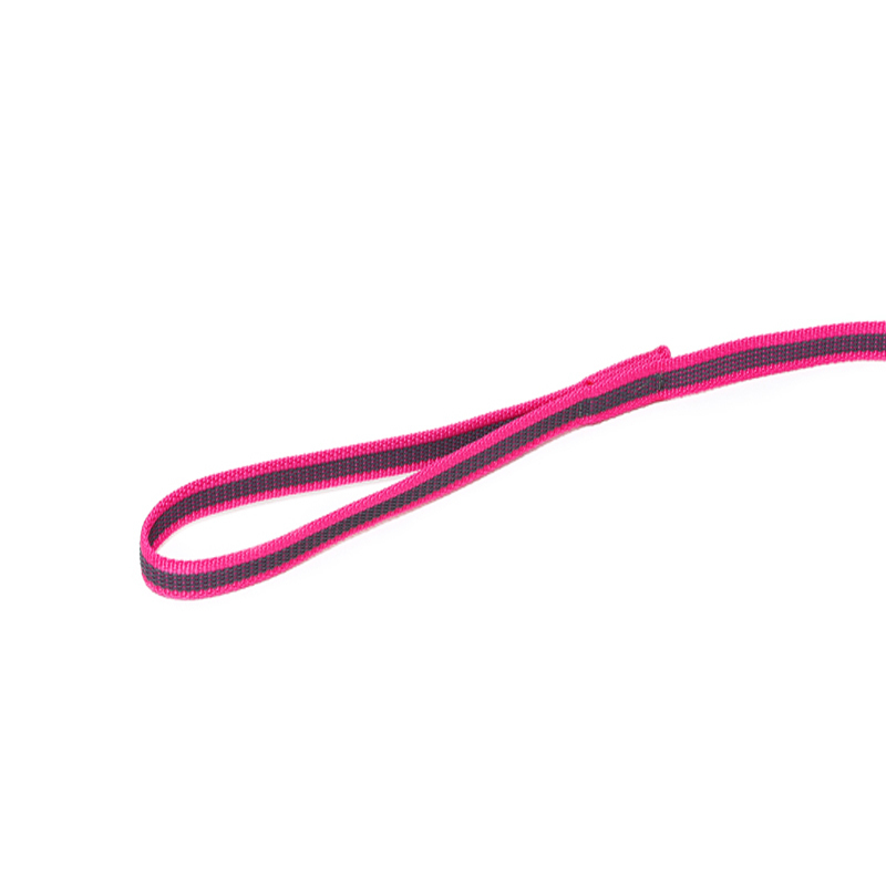 JULIUS-K9 Hundeleinen JULIUS-K9 Führleine 14mm Schlaufe 1 m pink/ grau