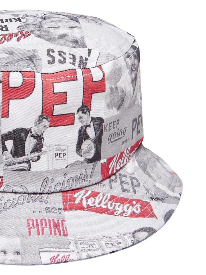 Only&Sons Hut Print Design Sommer Bucket Hat in Schwarz günstig kaufen onesize