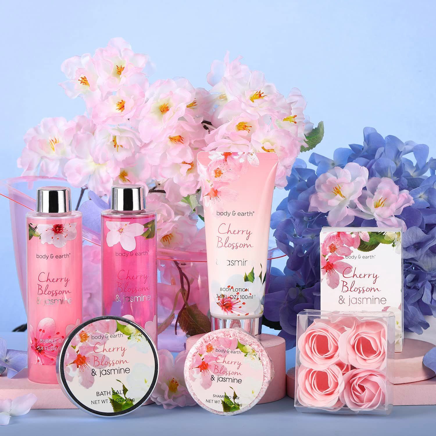 Spa luxetique Pflege-Geschenkset Wellness Set für Frauen, 8-tlg., vielseitig verwendbare Spa Bad Geschenkset mit ätherische Öle