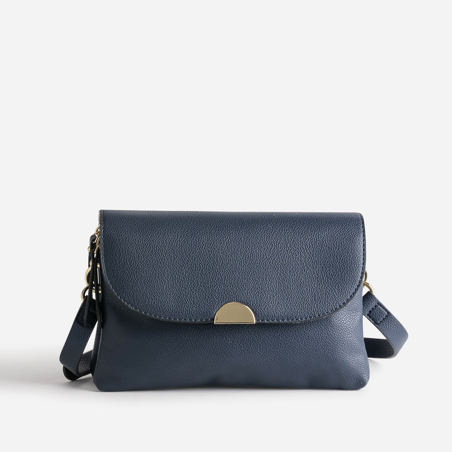 Sac bandoulière marine à double compartiment