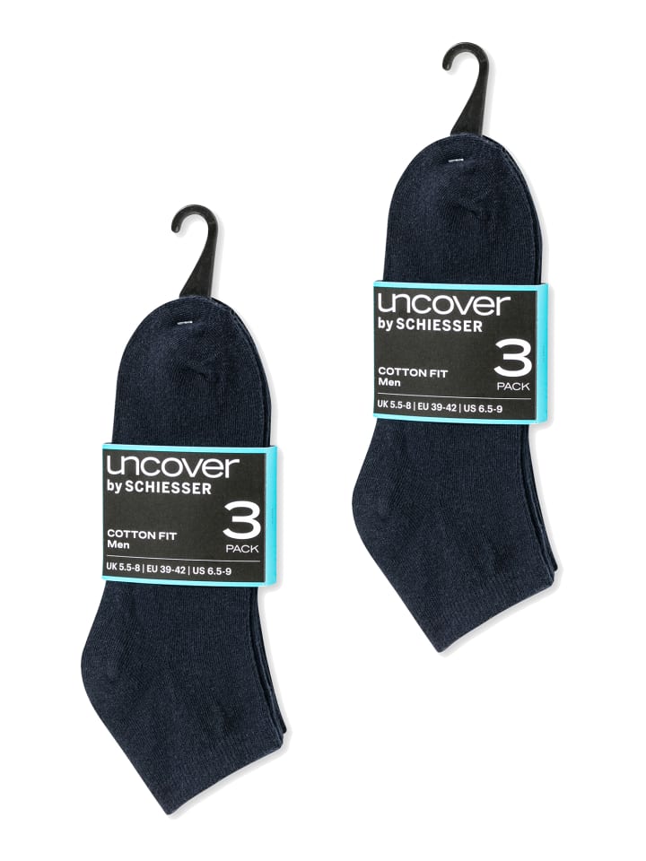 Schiesser Sneakersocken Uncover in Blau günstig kaufen