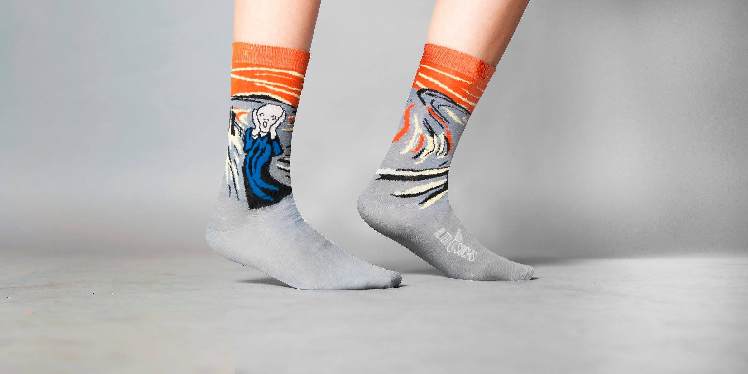 AlterSocks Freizeitsocken Lustige Socken Geist Socken Damen & Herren Unisex Größe 36 – 45 (1 Paar)