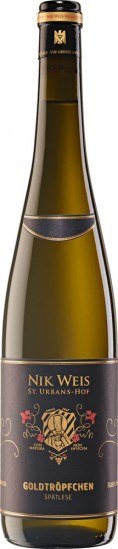 2017 GOLDTRÖPFCHEN Riesling Spätlese VDP.Große Lage - Weingut Nik Weis - St. Urbans-Hof