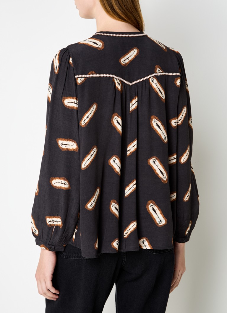 ba&sh Capella blouse with print